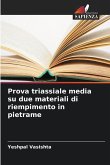 Prova triassiale media su due materiali di riempimento in pietrame Prova triassiale media su due materiali di riempimento in pietrame