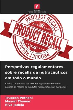 Perspetivas regulamentares sobre recalls de nutracêuticos em todo o mundo - Pethani, Trupesh;Thumar, Mayuri;Jadeja, Riya