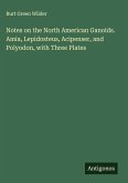 Notes on the North American Ganoids. Amia, Lepidosteus, Acipenser, and Polyodon, with Three Plates Notes on the North American Ganoids. Amia, Lepidosteus, Acipenser, and Polyodon, with Three Plates