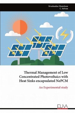 Cover Thermal Management of Low Concentrated Photovoltaics with Heat Sinks encapsulated NePCM
