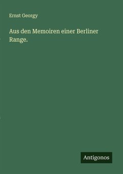Cover Aus den Memoiren einer Berliner Range.
