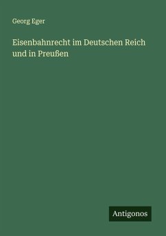 Cover Eisenbahnrecht im Deutschen Reich und in Preußen