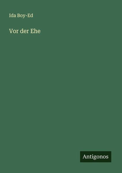 Vor der Ehe Vor der Ehe