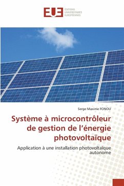Cover Système à microcontrôleur de gestion de l'énergie photovoltaïque