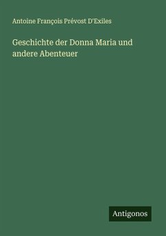 Cover Geschichte der Donna Maria und andere Abenteuer