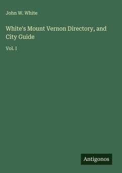 Cover White's Mount Vernon Directory, and City Guide