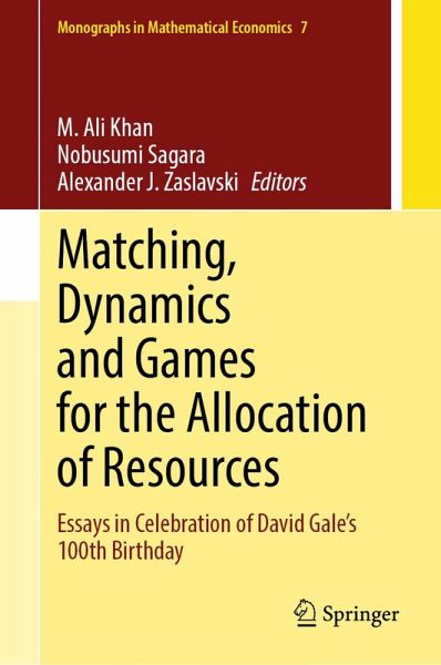Matching, Dynamics and Games for the Allocation of Resources (eBook, PDF)