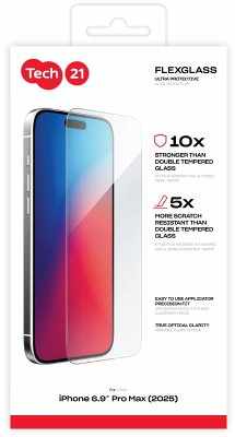 Cover Tech21 FlexGlass Ultra Clear for iPhone 17 Pro Max Clear