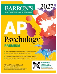 AP Psychology Premium, 2027: Prep Book with 3 Practice Tests + Comprehensive Review + Online Practice (eBook, ePUB) Cover AP Psychology Premium, 2027: Prep Book with 3 Practice Tests + Comprehensive Review + Online Practice (eBook, ePUB)