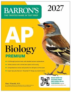 AP Biology Premium, 2027: Prep Book with 6 Practice Tests + Comprehensive Review + Online Practice (Barron's AP Prep) (eBook, ePUB) Cover AP Biology Premium, 2027: Prep Book with 6 Practice Tests + Comprehensive Review + Online Practice (Barron's AP Prep) (eBook, ePUB)