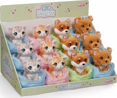 Cover Sortiment Kuscheltier Little Paws 12cm 4 Designs 12 Stück im Display