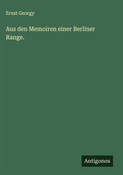 Cover Aus den Memoiren einer Berliner Range.