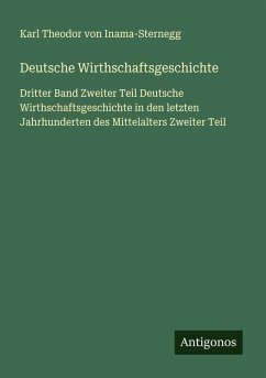 Cover Deutsche Wirthschaftsgeschichte