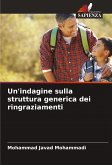 Un'indagine sulla struttura generica dei ringraziamenti
