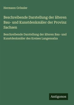 Cover Beschreibende Darstellung der älteren Bau- und Kunstdenkmäler der Provinz Sachsen