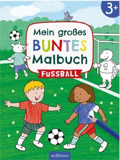 Cover Mein großes buntes Malbuch - Fußball