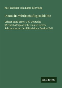 Cover Deutsche Wirthschaftsgeschichte