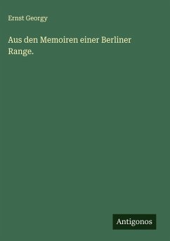 Cover Aus den Memoiren einer Berliner Range.