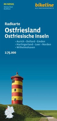 Cover Radkarte Ostfriesland Ostfriesische Inseln
