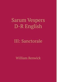 Sarum Vespers D-R English III - Renwick, William