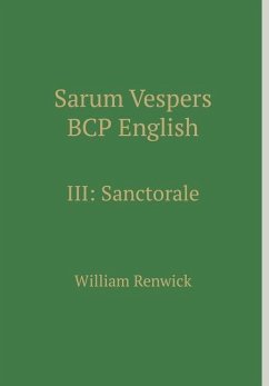 Sarum Vespers BCP English III - Renwick, William