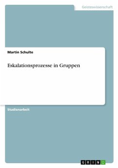 Cover Eskalationsprozesse in Gruppen