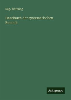 Handbuch der systematischen Botanik Cover Handbuch der systematischen Botanik
