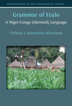 Cover Grammar of Etulo (eBook, ePUB)