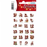 Herma Sticker Lebkuchenzahlen, Adventskalender Zahlen, 3 Blatt 72 Sticker