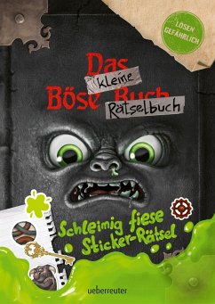 Cover Das kleine Böse Rätselbuch - Schleimig fiese Sticker-Rätsel (Das kleine Böse Buch)