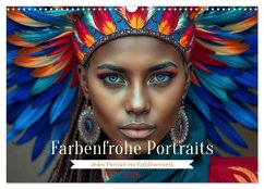 Farbenfrohe Portraits (Wandkalender 2026 DIN A3 quer), CALVENDO Monatskalender Farbenfrohe Portraits (Wandkalender 2026 DIN A3 quer), CALVENDO Monatskalender