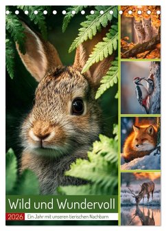 Wild und Wundervoll (Tischkalender 2026 DIN A5 hoch), CALVENDO Monatskalender Wild und Wundervoll (Tischkalender 2026 DIN A5 hoch), CALVENDO Monatskalender