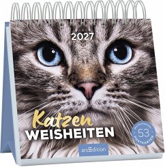 Cover Postkartenkalender Katzenweisheiten 2027