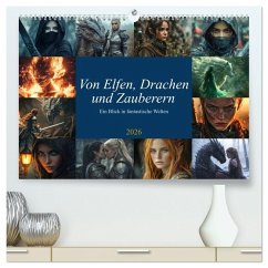 Von Elfen, Drachen und Zauberern - Ein Blick in fantastische Welten (hochwertiger Premium Wandkalender 2026 DIN A2 quer), Kunstdruck in Hochglanz Von Elfen, Drachen und Zauberern - Ein Blick in fantastische Welten (hochwertiger Premium Wandkalender 2026 DIN A2 quer), Kunstdruck in Hochglanz