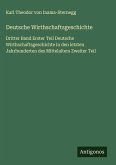 Deutsche Wirthschaftsgeschichte Deutsche Wirthschaftsgeschichte