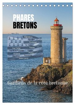 Phares Bretons Gardiens de la côte bretonne (Calendrier de bureau 2026 DIN A5 horizontal), CALVENDO calendrier mensuel