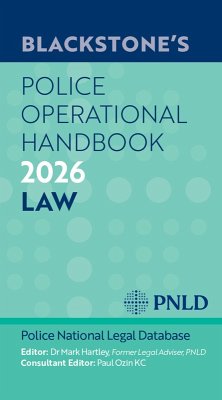 Blackstone's Police Operational Handbook 2026 - Hartley, Mark
