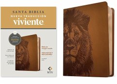 Cover Biblia de Margen Amplio Ntv Con Filament (Sentipiel, León, Letra Roja)