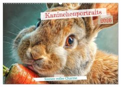 Kaninchenportraits - Szenen voller Charme (Wandkalender 2026 DIN A2 quer), CALVENDO Monatskalender