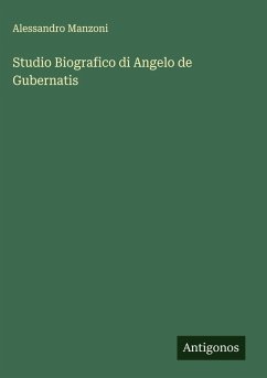 Cover Studio Biografico di Angelo de Gubernatis