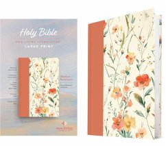Cover NLT Large Print Slimline Reference Bible (Hardcover, Peach Meadows, Red Letter)