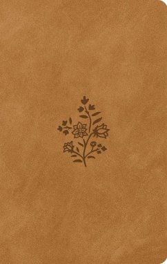 Cover ESV Large Print Value Thinline Bible (Trutone, Nubuck Caramel, Wildflower Design)