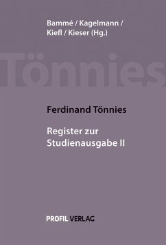 Cover Ferdinand Tönnies: Register zur Studienausgabe II