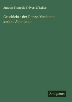 Cover Geschichte der Donna Maria und andere Abenteuer