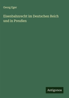 Cover Eisenbahnrecht im Deutschen Reich und in Preußen