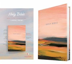 Cover NLT Large Print Slimline Reference Bible (Hardcover, Pink Landscape, Red Letter)