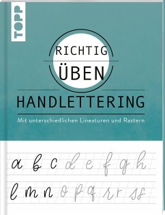 Cover richtig üben Handlettering  (Mängelexemplar)