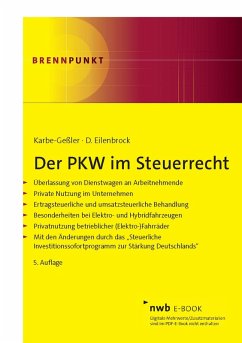 Cover Der PKW im Steuerrecht (eBook, PDF)