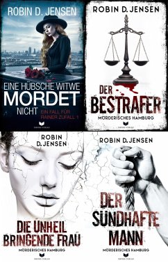 Cover Mörderisches-Hamburg-Krimi-Sammelband: Eine hübsche Witwe mordet nicht, Der Bestrafer, Die unheilbringende Frau, Der sündhafte Mann (eBook, ePUB)