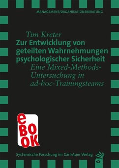 Cover Zur Entwicklung von geteilten Wahrnehmungen psychologischer Sicherheit (eBook, ePUB)